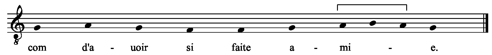 Refrain musical notation